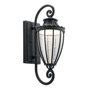 Wakefield LED 30 inch Textured Black Outdoor Wall, Large