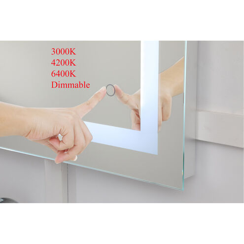 Helios 30 X 27 inch Silver Lighted Wall Mirror