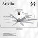 Atlas Ariella - LK 64 inch Textured Bronze with Barn Wood Tone Blades Ceiling Fan