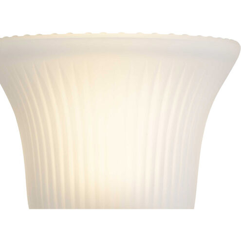 Fluted Glass 3 Light 16 inch Polished Chrome Bath Vanity Wall Light in Etched