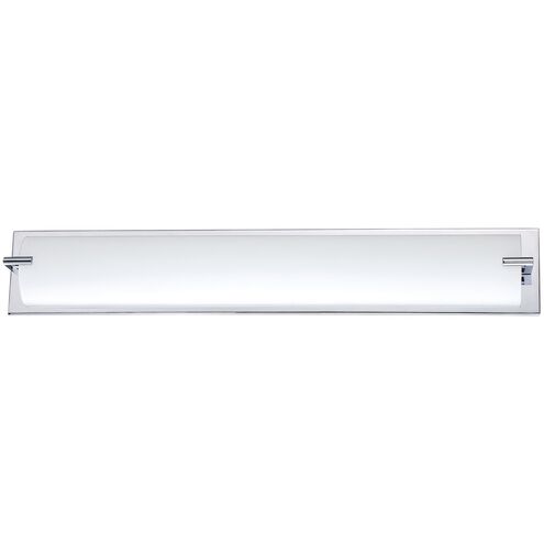 Paramount 10 Light 30 inch Chrome Vanity Light Wall Light in 5, White
