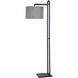 Camden Pharmacy 65.25 inch 100 watt Tabby Black and Grey Floor Lamp Portable Light