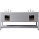 Sinclaire 72 X 22 X 34 inch Gray Vanity Sink Set