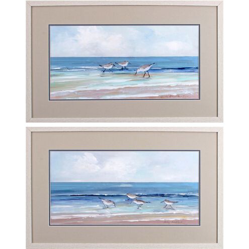 Waterside Collection Blue Framed Art