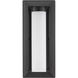 Smyth 1 Light 14 inch Natural Black Outdoor Wall Mount in Opal Glass