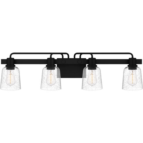 Lydia 4 Light 34 inch Matte Black Bath Light Wall Light