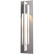 Axis 1 Light 19 inch Coastal Burnished Steel Outdoor Sconce