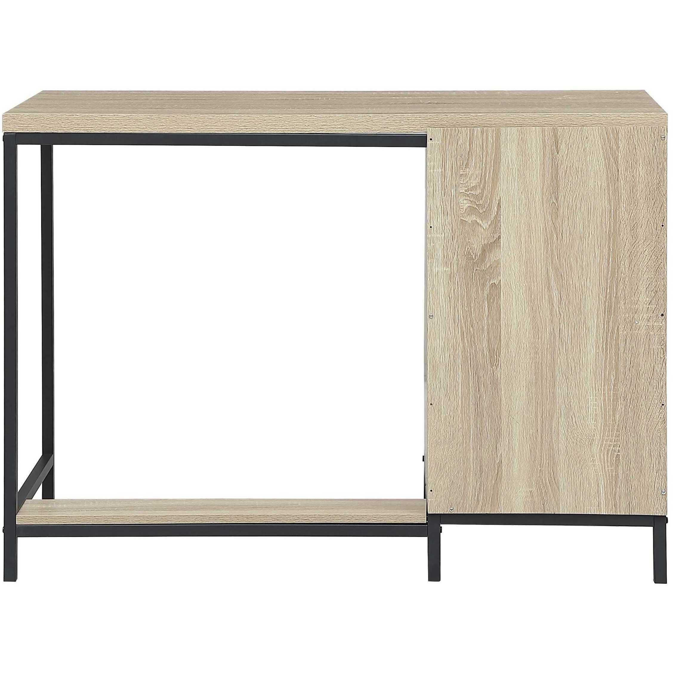 Emerson 42 inch Mango Wood and Black Desk