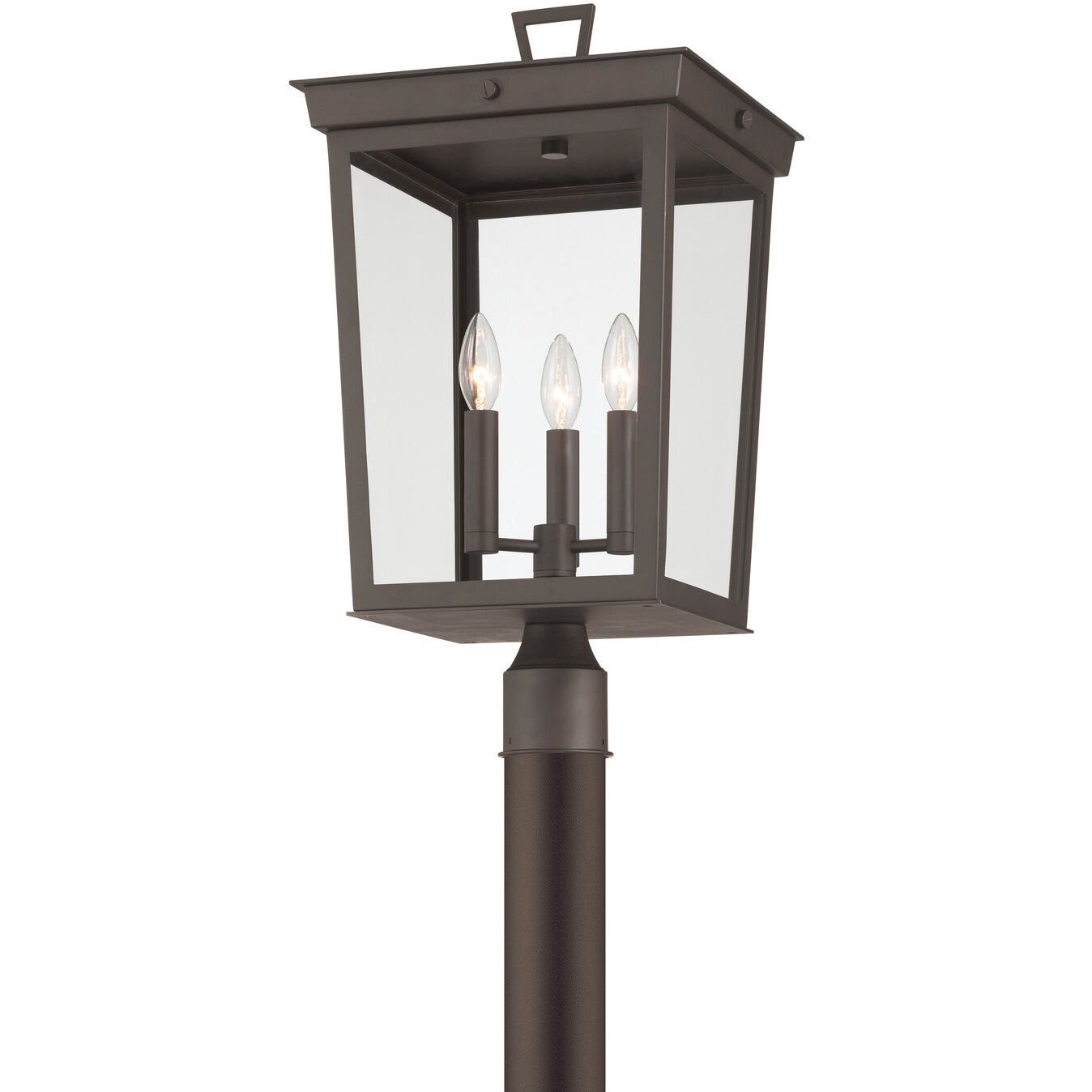 Belmont 3 Light 22.25 inch Twilight Bronze Outdoor Post