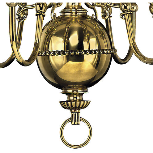 Cambridge LED 29 inch Burnished Brass Indoor Chandelier Ceiling Light