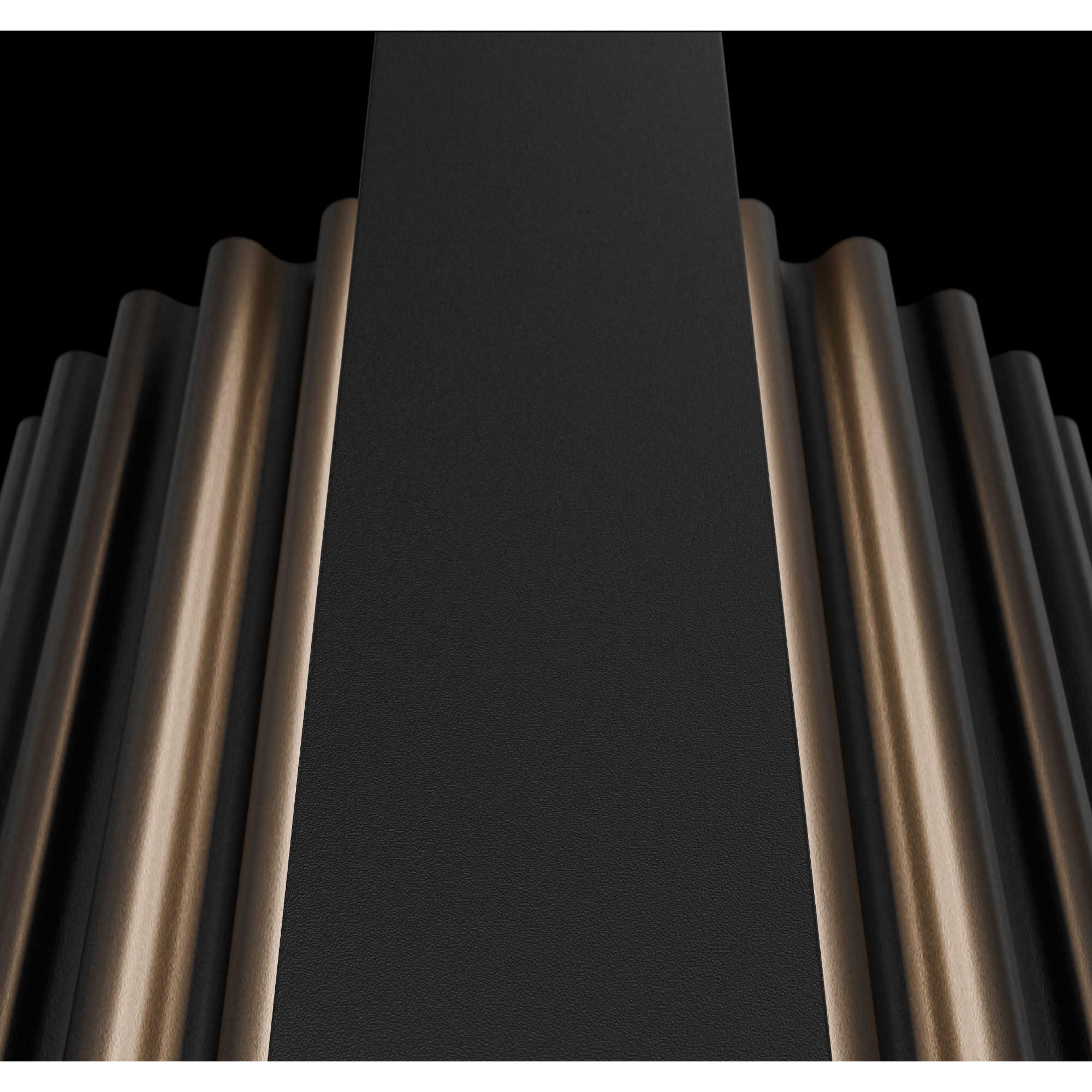 Krimp LED 60 inch Black Outdoor Wall Lighting