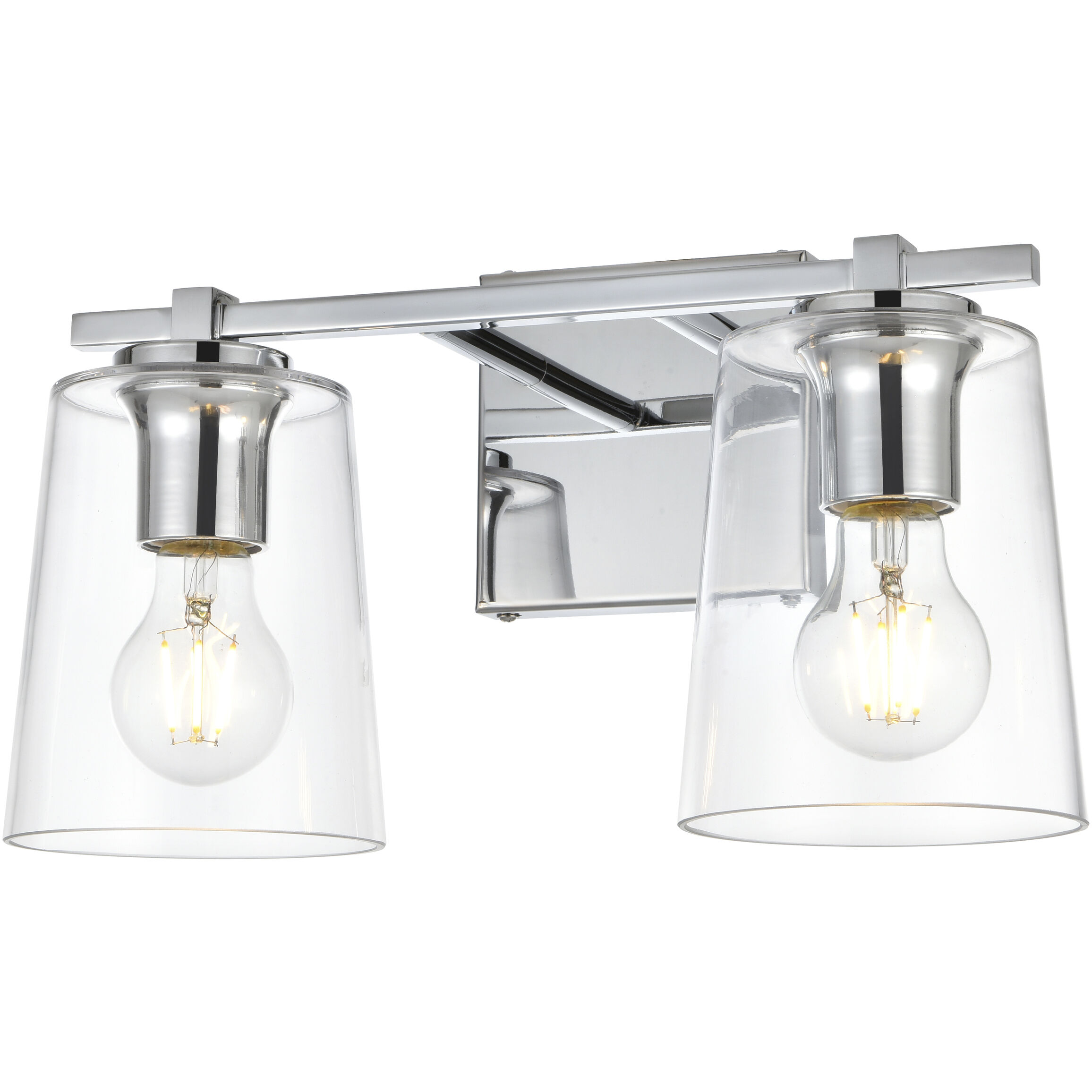 Kacey 2 Light 14 inch Chrome Bath Sconce Wall Light