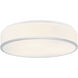 Echo LED 14.25 inch Chrome Flush Mount Ceiling Light