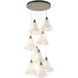 Mobius 9 Light 20.8 inch Soft Gold Pendant Ceiling Light, Standard