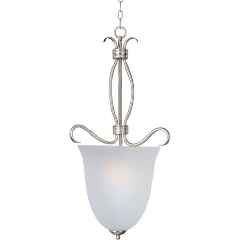 Basix 4 Light 14 inch Satin Nickel Entry Foyer Pendant Ceiling Light in Frosted