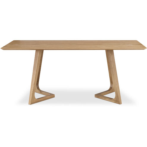 Godenza 70.86 X 35.43 inch Natural Dining Table, Rectangular