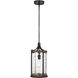 Sean Lavin Angelo 1 Light 9.5 inch Distressed Weathered Oak / Slate Grey Metal Pendant Ceiling Light