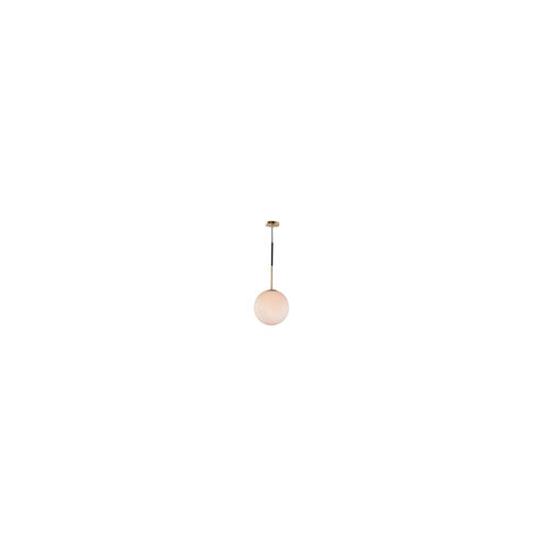 Vesper 1 Light 12 inch Satin Brass/Black Single Pendant Ceiling Light