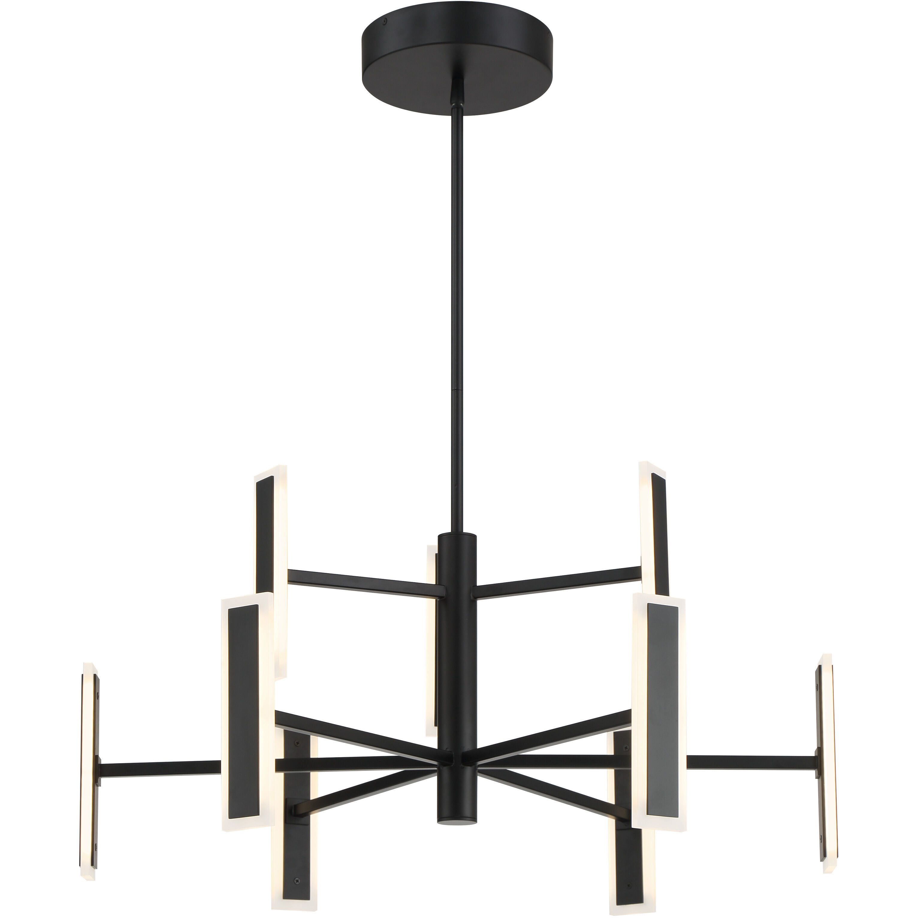 Edge LED 54 inch Coal Chandelier Ceiling Light