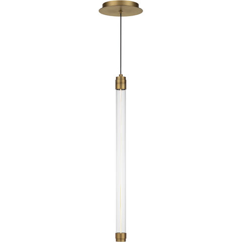 Jedi LED 1.5 inch Aged Brass Pendant Ceiling Light, dweLED