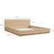Round Off Brown Bed, Queen