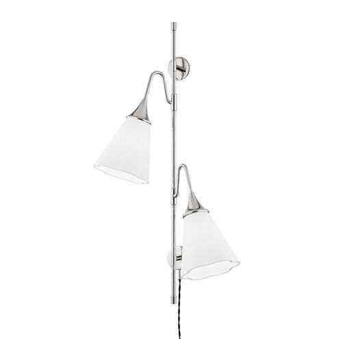 Mara 2 Light 18 inch Polished Nickel Wall Sconce Wall Light