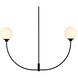 Nyomi 2 Light 42 inch Black Chandelier Ceiling Light