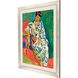 Figurative Collection Modern Silver Leaf Wood Framed Art