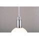 Forked LED 7.87 inch Steel Pendant Ceiling Light