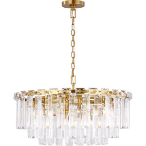 C&M by Chapman & Myers Arden 16 Light 32.88 inch Burnished Brass Chandelier Ceiling Light