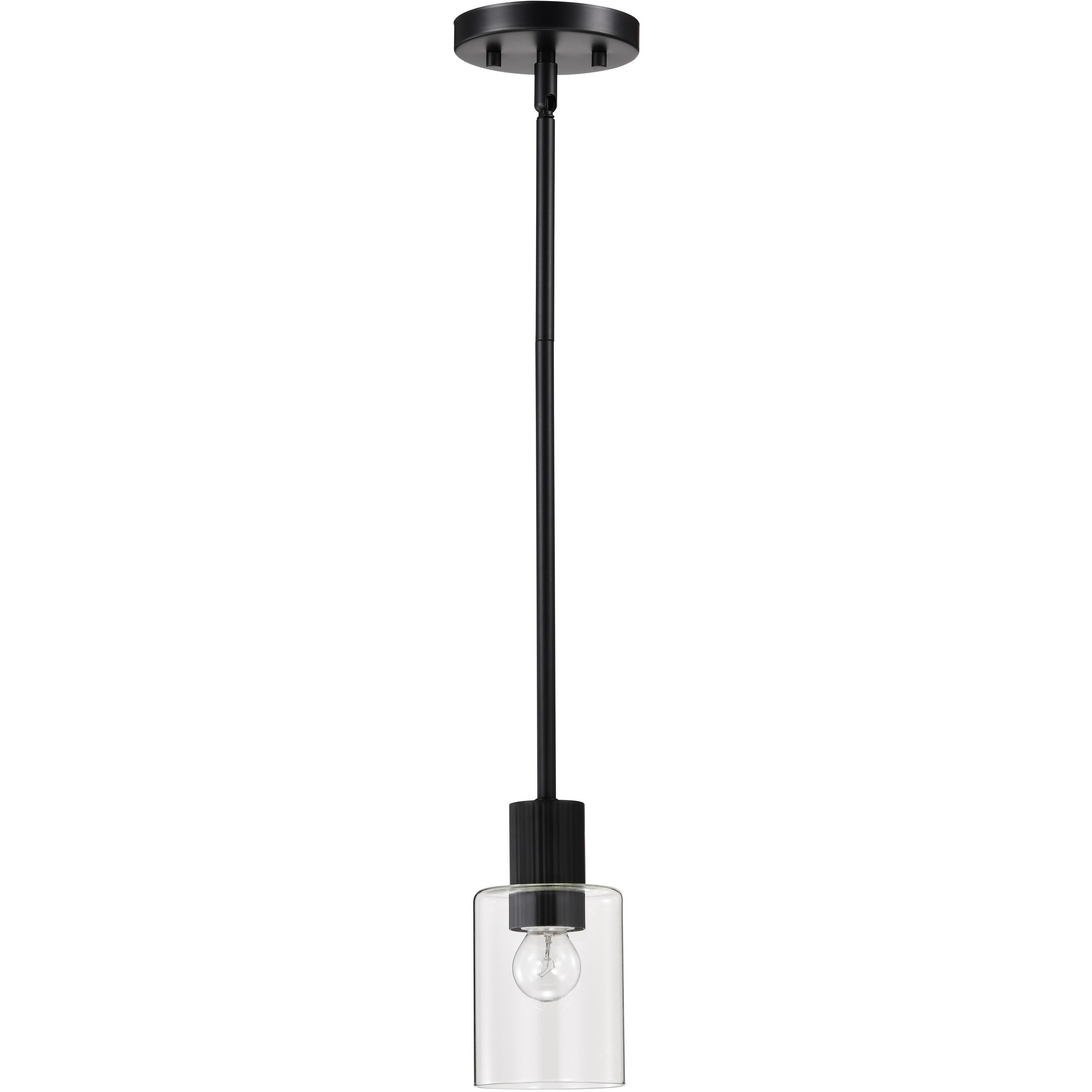 Clarksville 4 inch Matte Black Pendant Ceiling Light