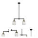 Franklin Restoration Colton 2 Light 22 inch Black Antique Brass Chandelier Ceiling Light, Franklin Restoration