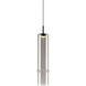 Bambu 1 Light 3.5 inch Matte Black and Smoked Glass Pendant Ceiling Light
