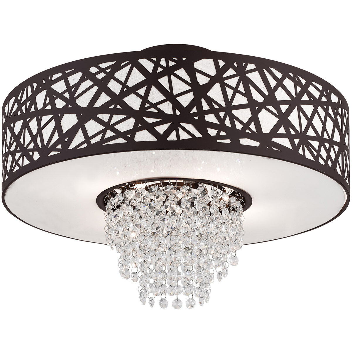 Allendale 4 Light 18 inch Bronze Semi-Flush Mount Ceiling Light