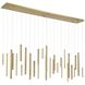 Santana LED 10 inch Brass Chandelier Ceiling Light