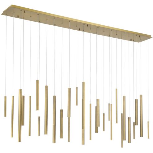 Santana LED 10 inch Brass Chandelier Ceiling Light