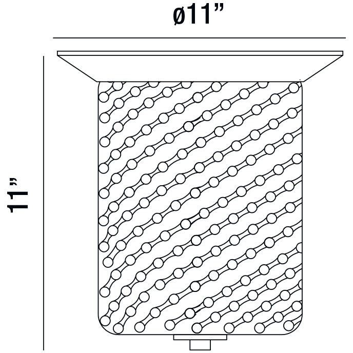 Elli 3 Light 11 inch Chrome Flush Mount Ceiling Light