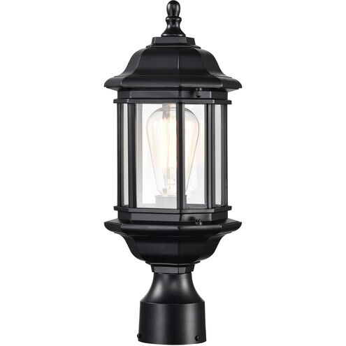 Hopkins 17 inch Matte Black Post Lantern, Small