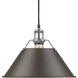 Yep Orwell Pendant Ceiling Light in Pewter, Rubbed Bronze, Damp