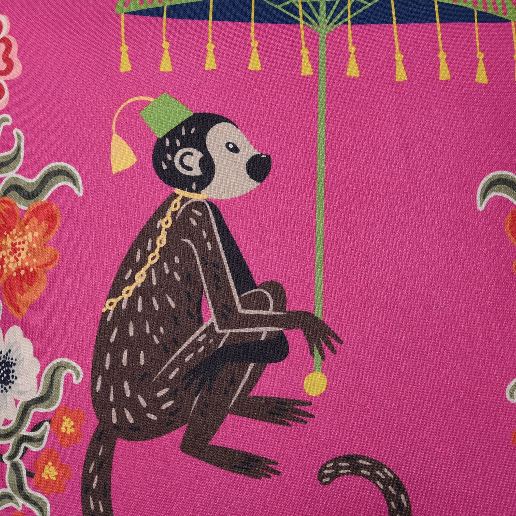 Dann Foley Double Sided Pillow 5 inch Hot Pink and Multi Throw Pillow