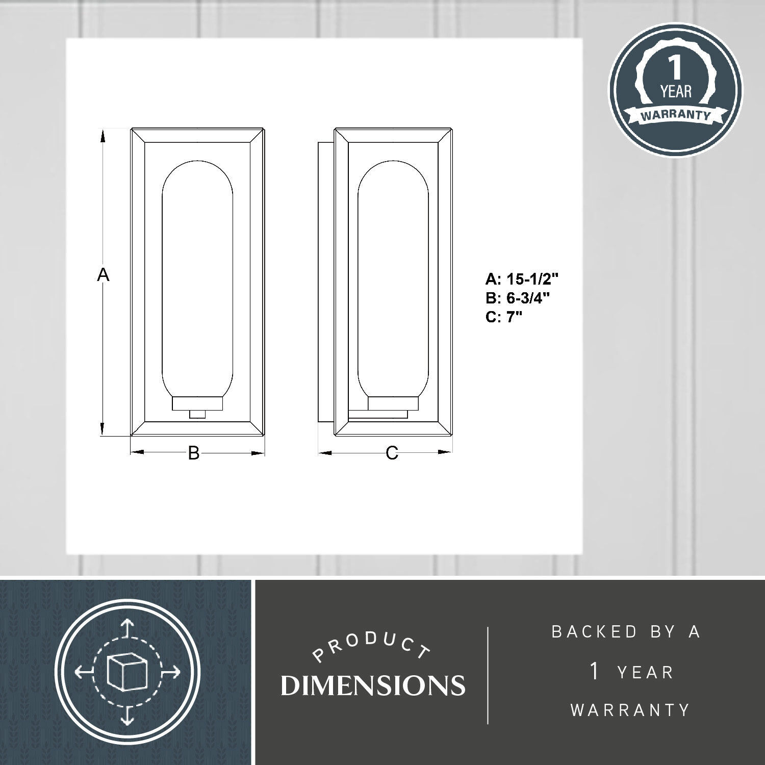 Pullman LED 15.5 inch Textured Black Outdoor Wall