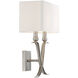 Payton 2 Light 16 inch Satin Nickel Wall Sconce Wall Light, Essentials