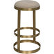 Dior 31 inch Antique Brass Bar Stool