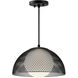 Alora Mood Haven 1 Light 12.63 inch Matte Black Pendant Ceiling Light