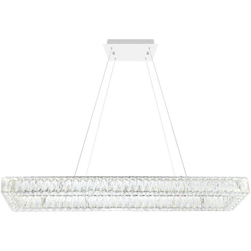 Felicity LED 52 inch Chrome Pool Table Light Ceiling Light