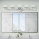 Bernardino 5 Light 44 inch Polished Chrome Vanity Wall Sconce Wall Light