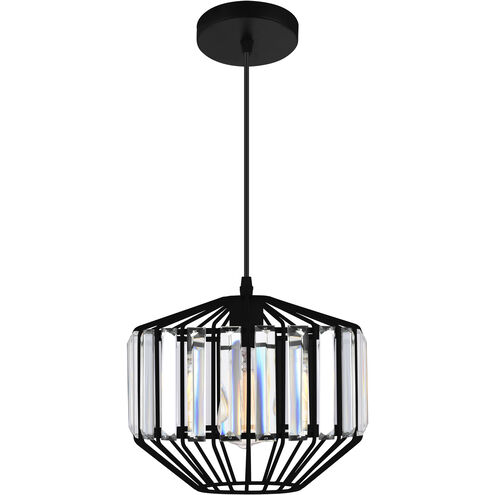 Alethia 1 Light 10 inch Black Down Pendant Ceiling Light