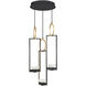 Delphi LED 18.75 inch Black Pendant Ceiling Light in Up