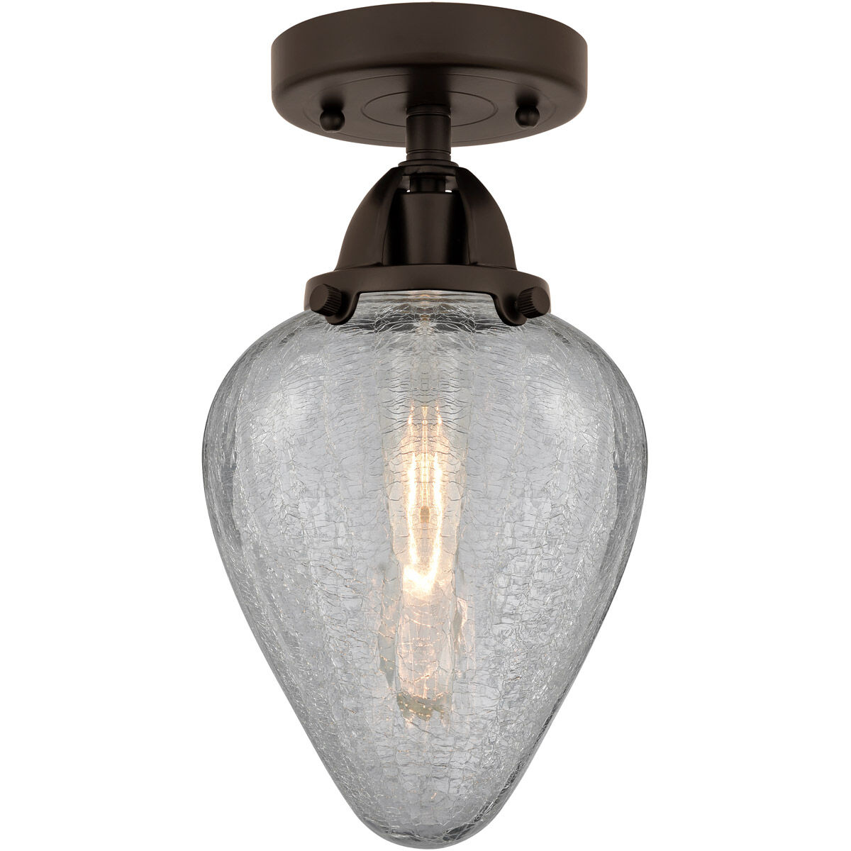 Nouveau 2 Geneseo LED 7 inch Oil Rubbed Bronze Semi-Flush Mount Ceiling Light