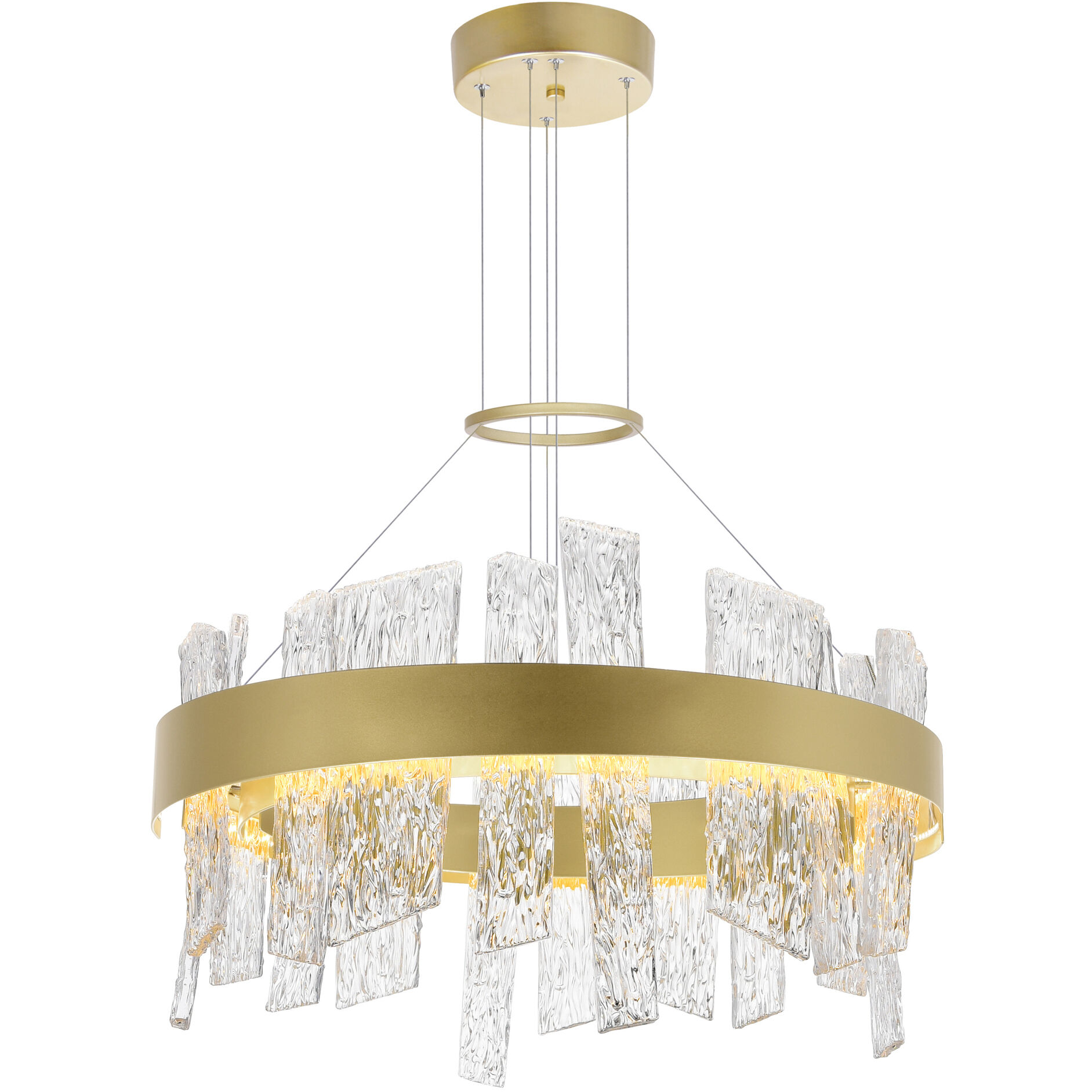 Guadiana LED 24 inch Satin Gold Chandelier Ceiling Light